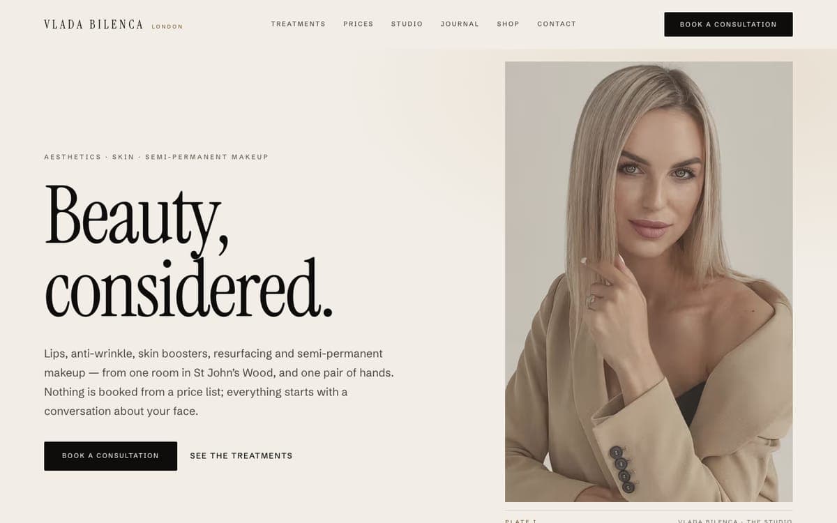 The Vlada Bilenca website