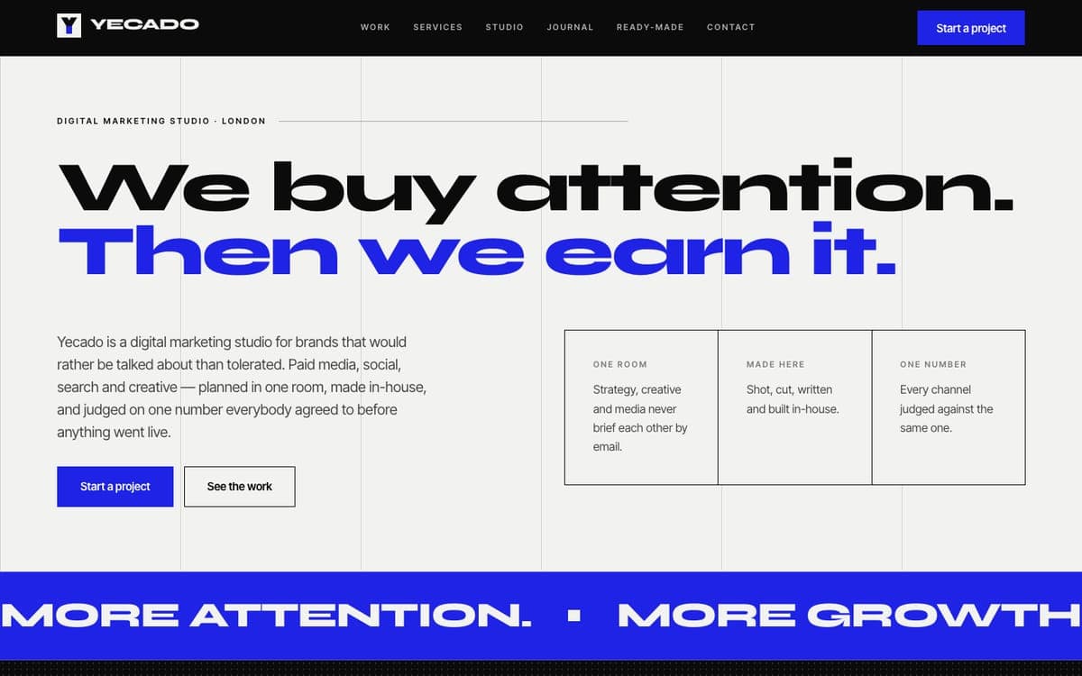 The Yecado website